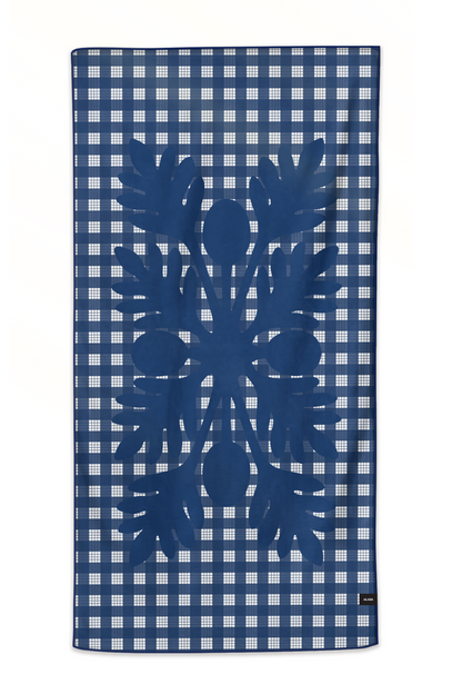 'Ulu Palaka Anywhere Towel (Blue)